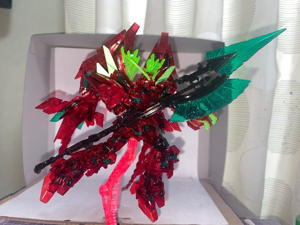 RX-0ff／福岡ユニコーン［クリアカラー・ガンダムベース限定品］【パルスアレンジ・オブ・リアルカラーモデル】–5枚目/制作者：【電幻龍メンバーズ】ドラグーンの開発部