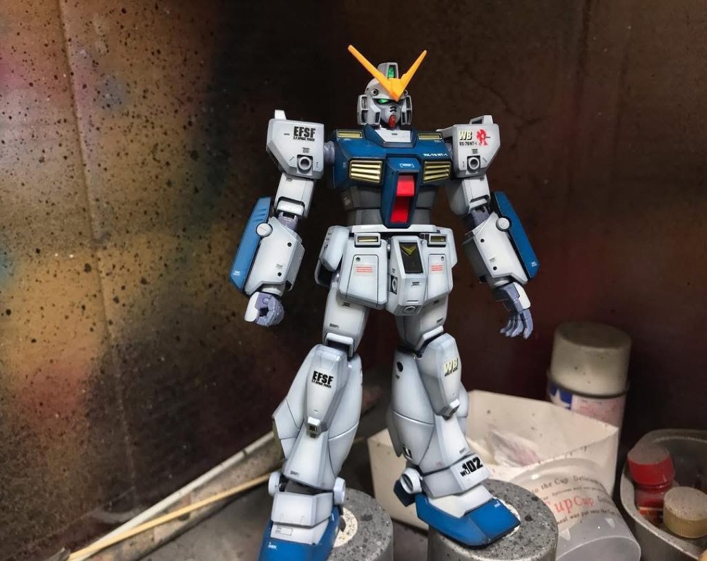 　マーキング後にクリアを吹いて保護しておきます