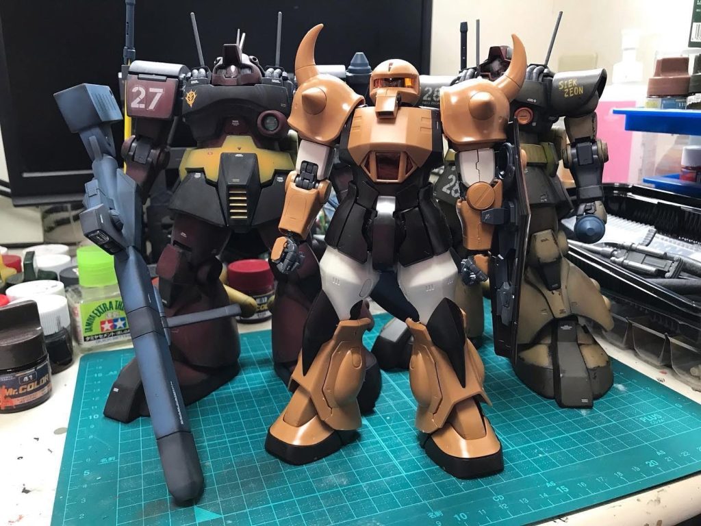 　まずは仮組。前作のドワッジ組同様砂漠用に仕上げます