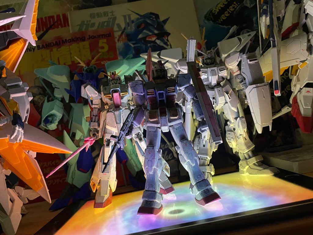 夏の夜ディスプレイ　ライトアップ