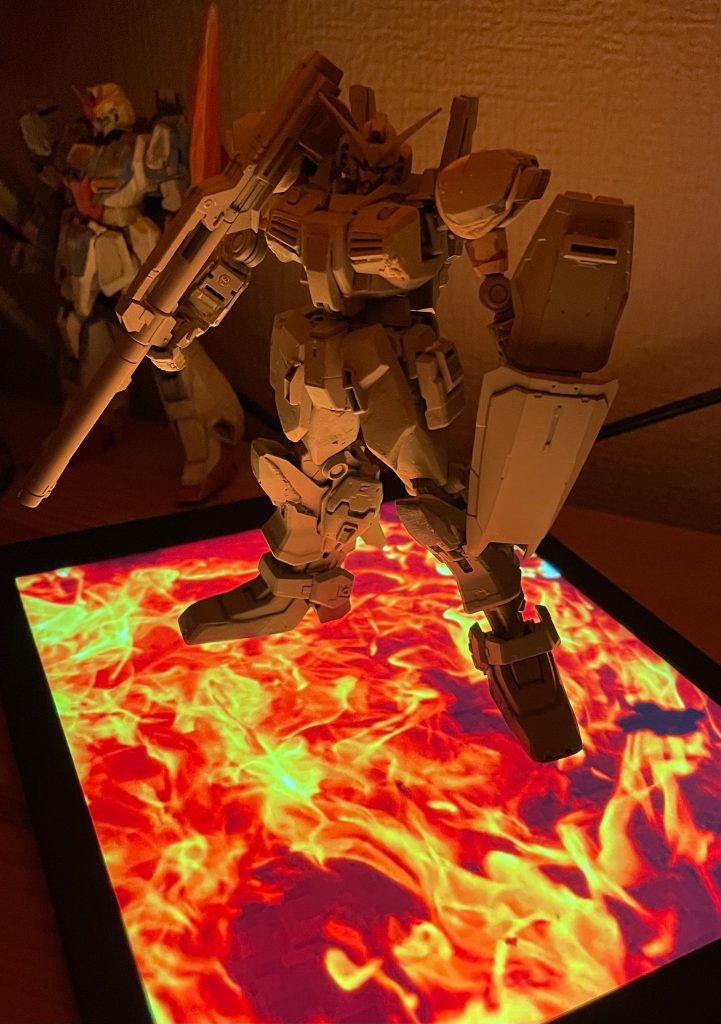 ガンダムmk II  光のライトアップ