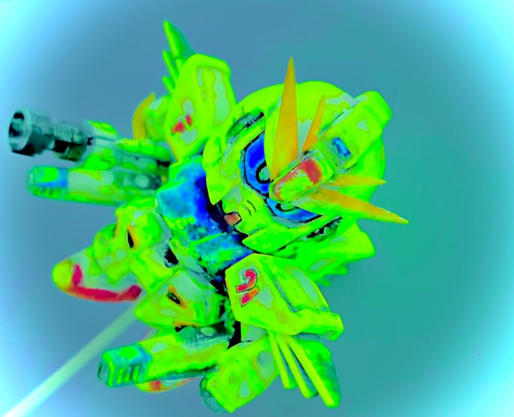 SD ガンダム F９１横井氏画？寄せver.（質量を持つ残像だと⁈塗装）