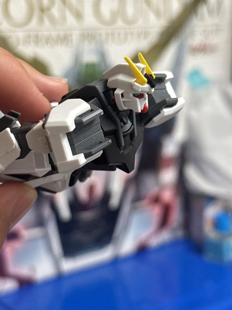 作品名：首の可動域が面白い！<p>EGストライクの後頭部の部分が無くなると、こんなに上を向けるんだな…</p>
