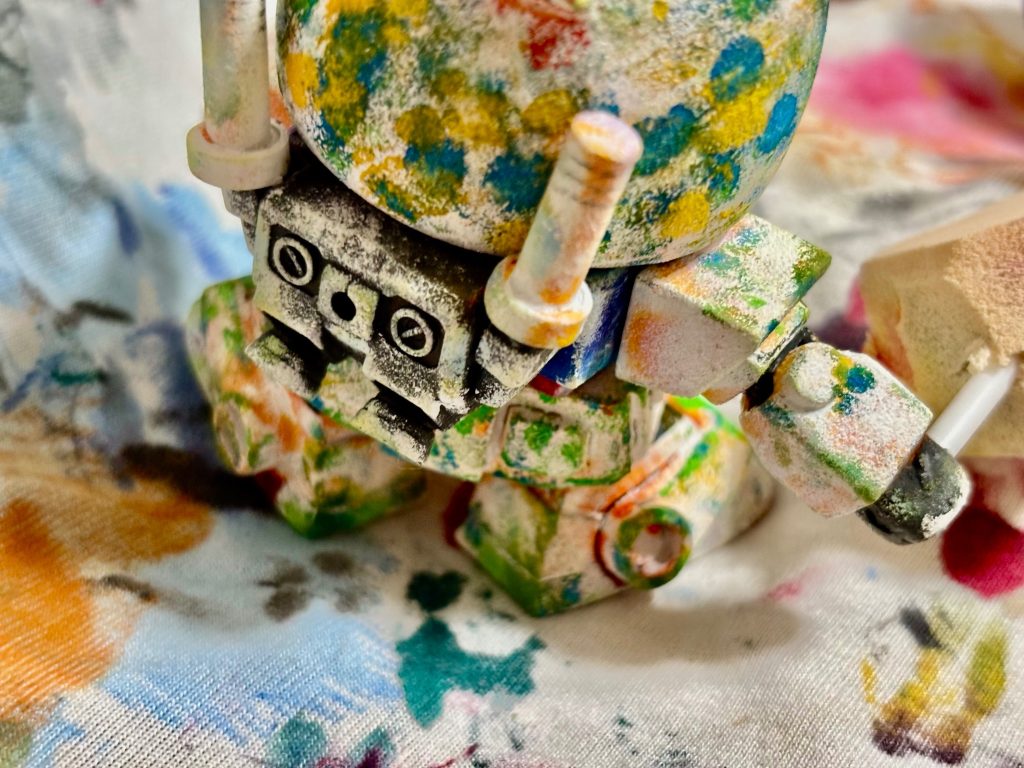 BB戦士 ガンダム ペイントアートっぽい スタンプ塗装–6枚目/制作者：あれっくす