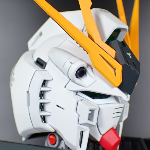 PGUνガンダム(頭部装甲)完成しました。残るは武器類のみ、ラストスパート頑張ります。（4枚目）