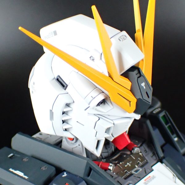 PGUνガンダム(頭部装甲)完成しました。残るは武器類のみ、ラストスパート頑張ります。（7枚目）