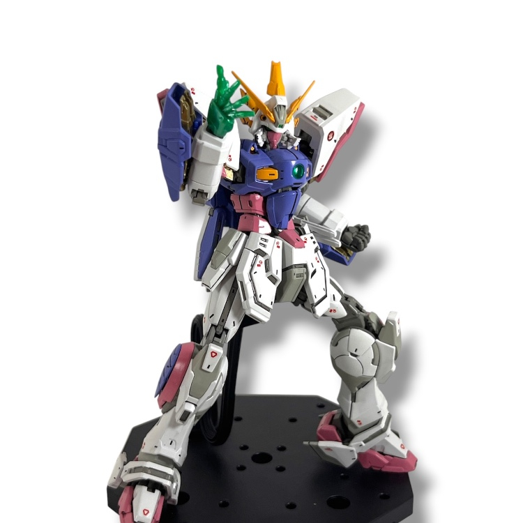 RGシャイニングガンダム 筆塗り全塗装｜4児のパパさんのガンプラ作品