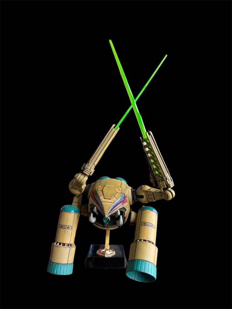 バーニアも取り外しできるので気持ち悪いポーズもできます。ガンダムさんのスーパーコンピュータでも簡単に軌道は読めないはず。