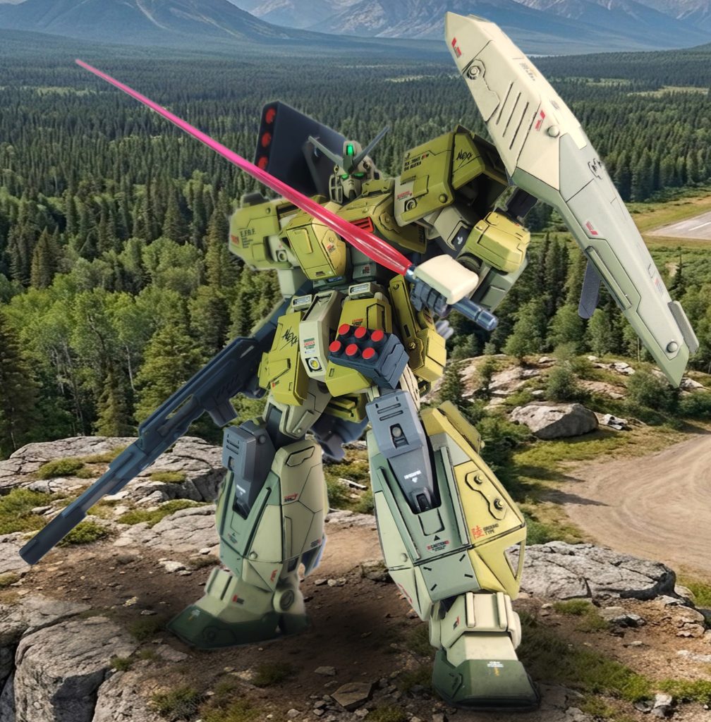 助手A：唯一のビーム兵器。(主任は、ホントに実弾好きだな）*原作ではジオンパイロットを蒸発させたビームサーベル😱！