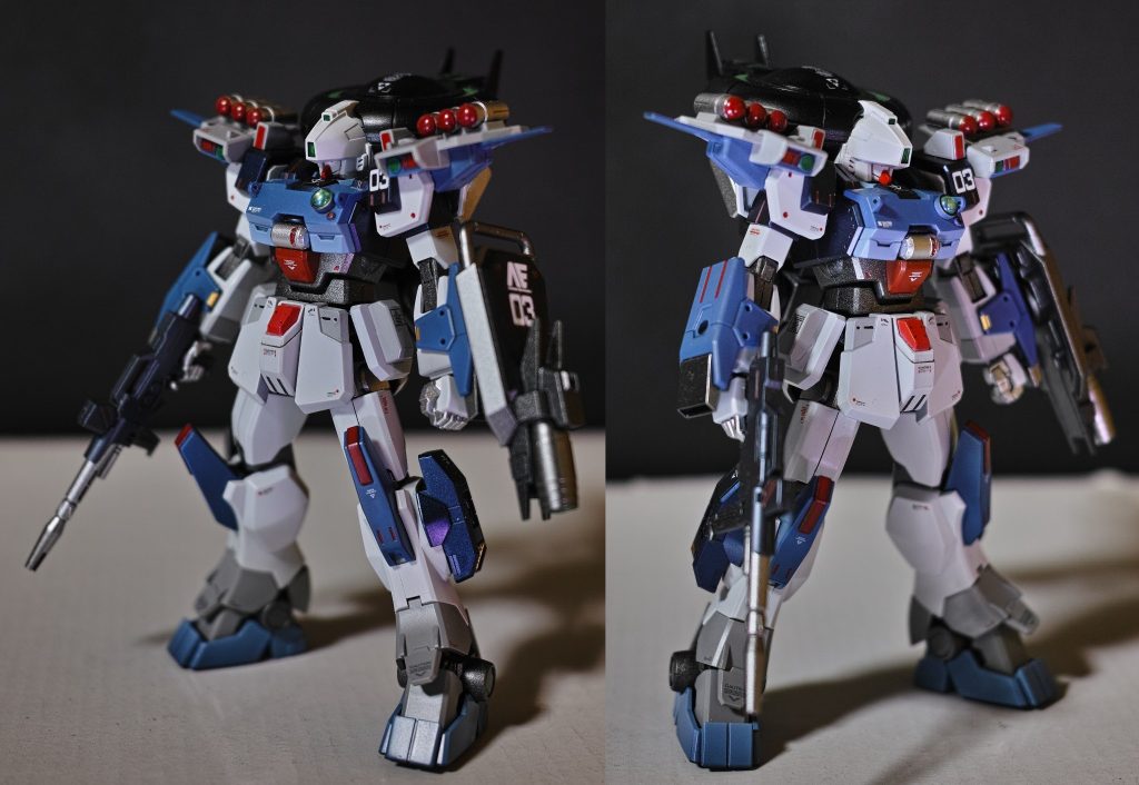 ガンダムEz-SR3シャドウファントムGUNDAM Ez-SR3 SHADOW PHANTOM胸のセンサー類はD3風にしてみました。