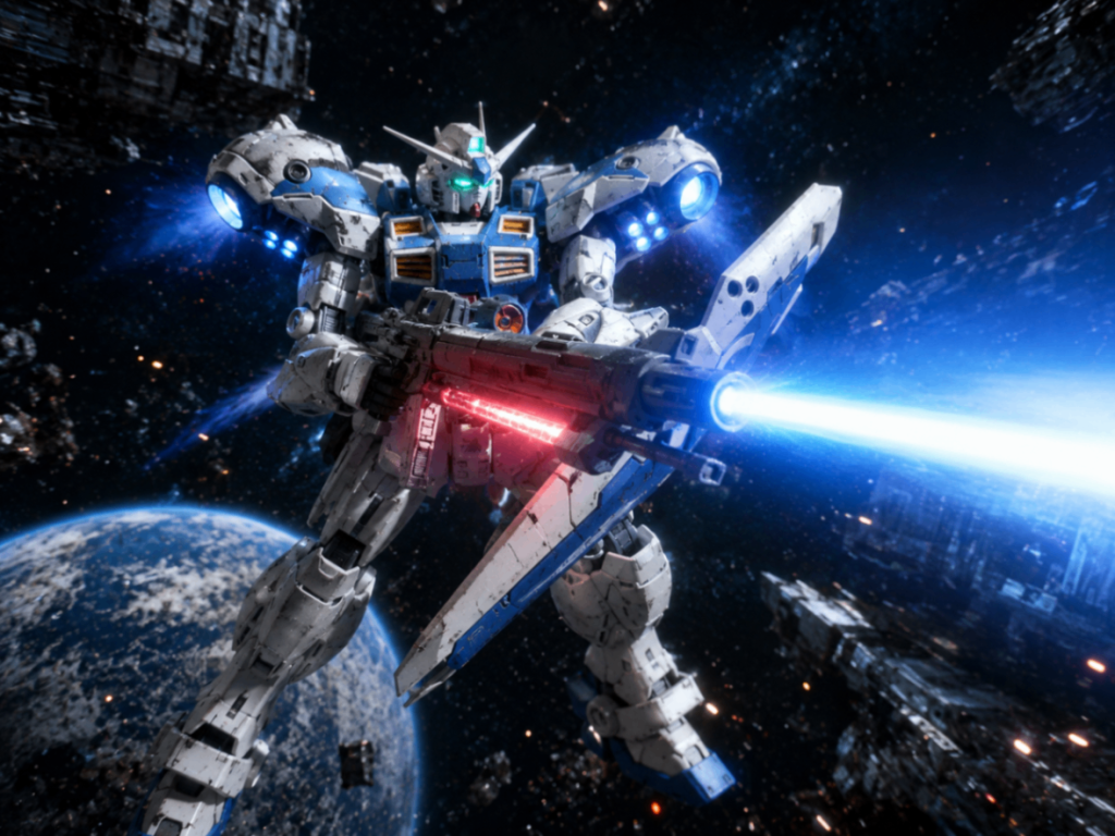 過去作 RE/100 ガンダム試作4号機 ガーベラ LED組込み–3枚目/制作者：福田 義康