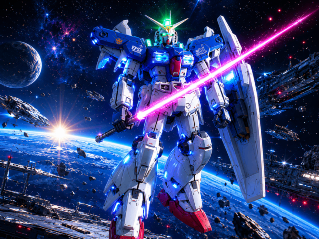 過去作 MG ガンダム試作1号機 フルバーニアン LED組込み–3枚目/制作者：福田 義康