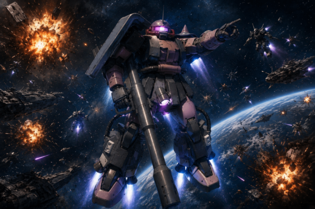 MG 高機動型ザクII 黒い三連星仕様 LED組込み–6枚目/制作者：福田 義康