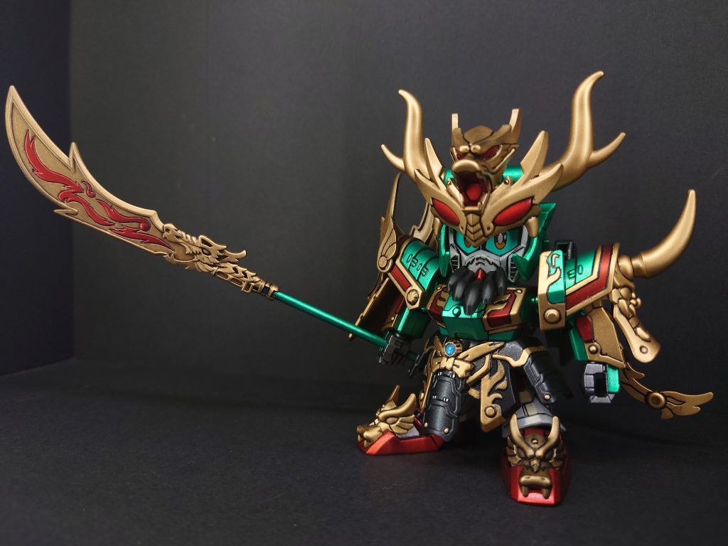 三国伝 鬼牙装 関羽ガンダム 全塗装