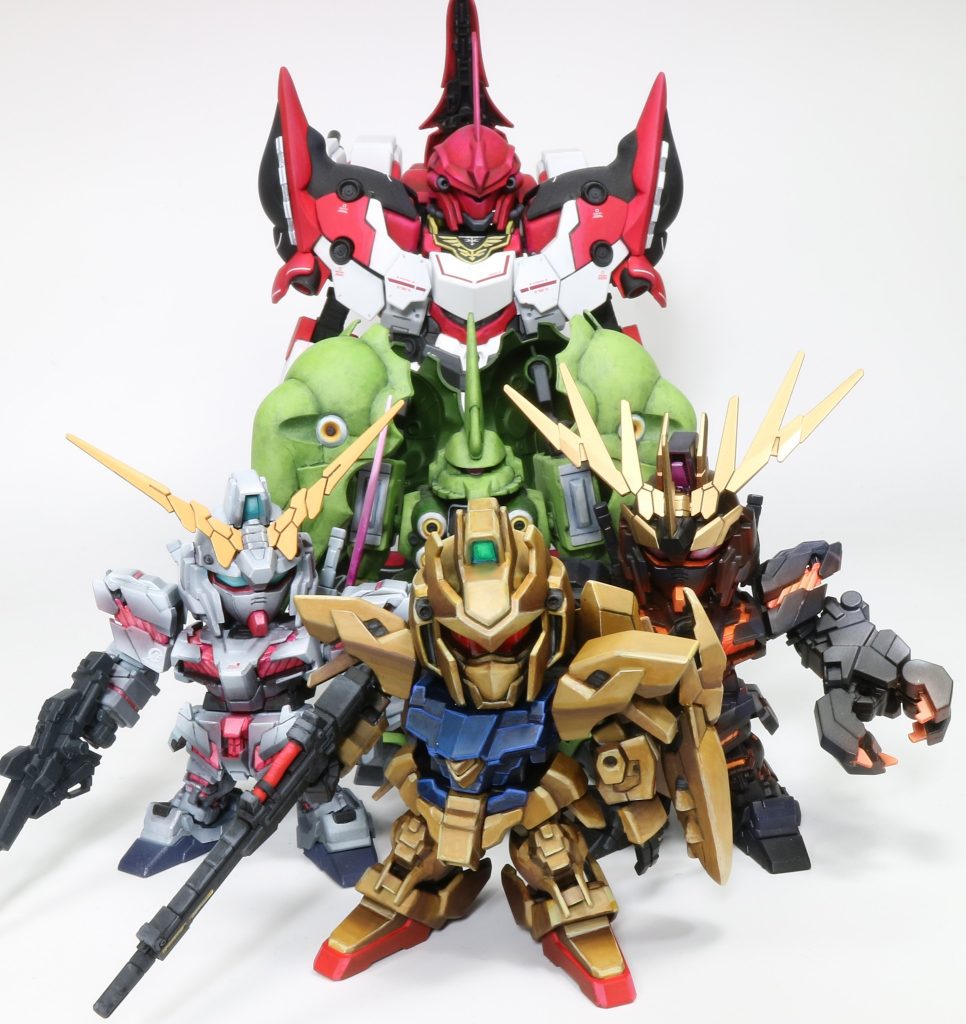 &nbsp;BB戦士ユニコーンガンダム揃い踏み!