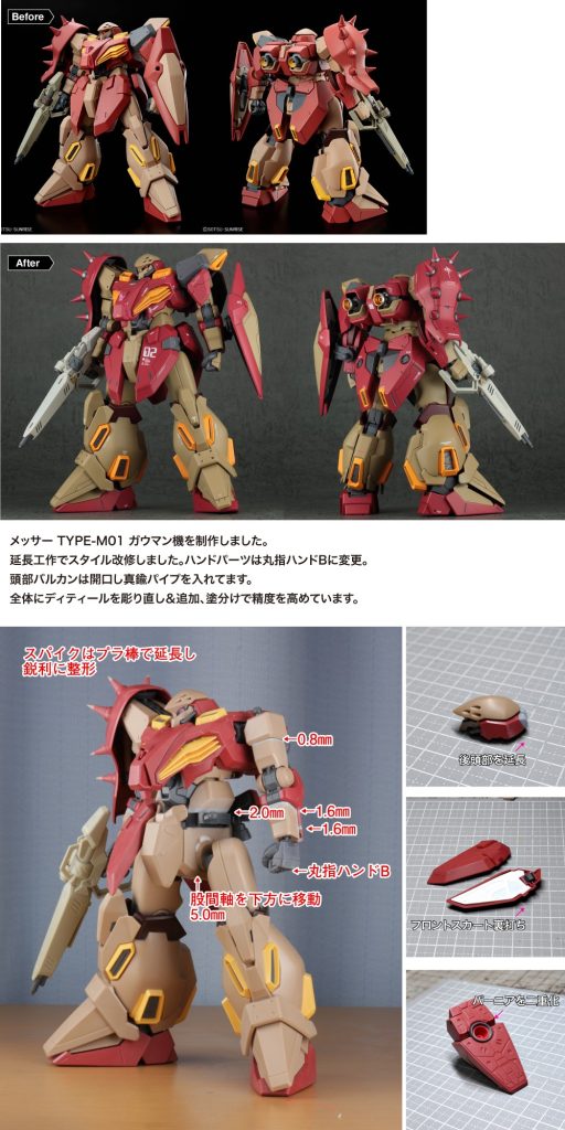 HGUC 1/144メッサー TYPE-M01 ガウマン機–4枚目/制作者：SAT