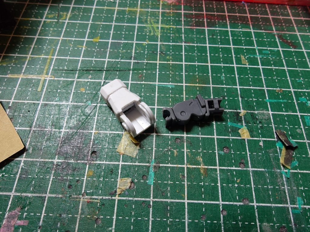 こちらも腕の後ハメです工作は以上です