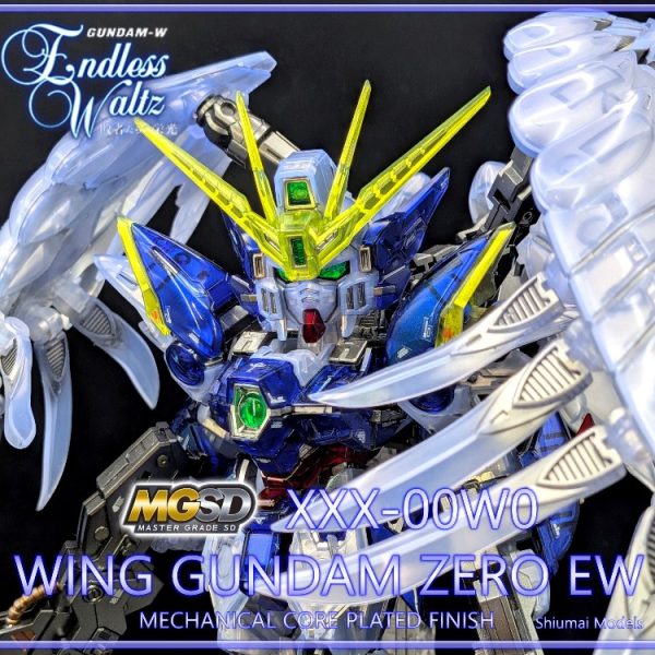 ガンベ限定 MGSD ウイングガンダムゼロ EW  メカニカルコアメッキ風