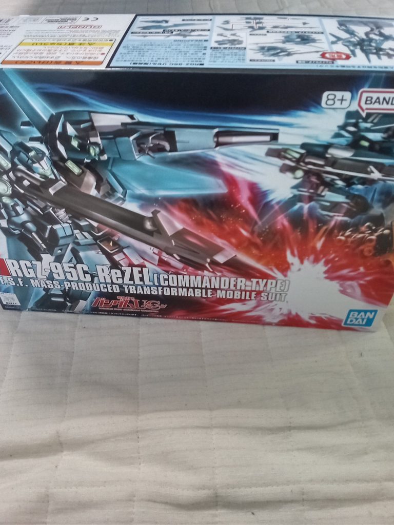 作品名：やっと買えた～！<p>リゼル隊長機買いました！なんか再販なのかな？MGとか最近見るから</p>
