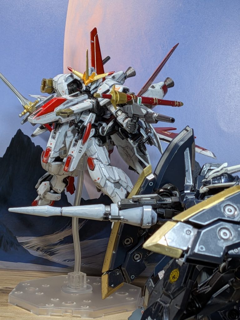 ガンダム・ザガンとのアクション❗️高速戦闘で、ガンダム・ザガンに挑む‼️