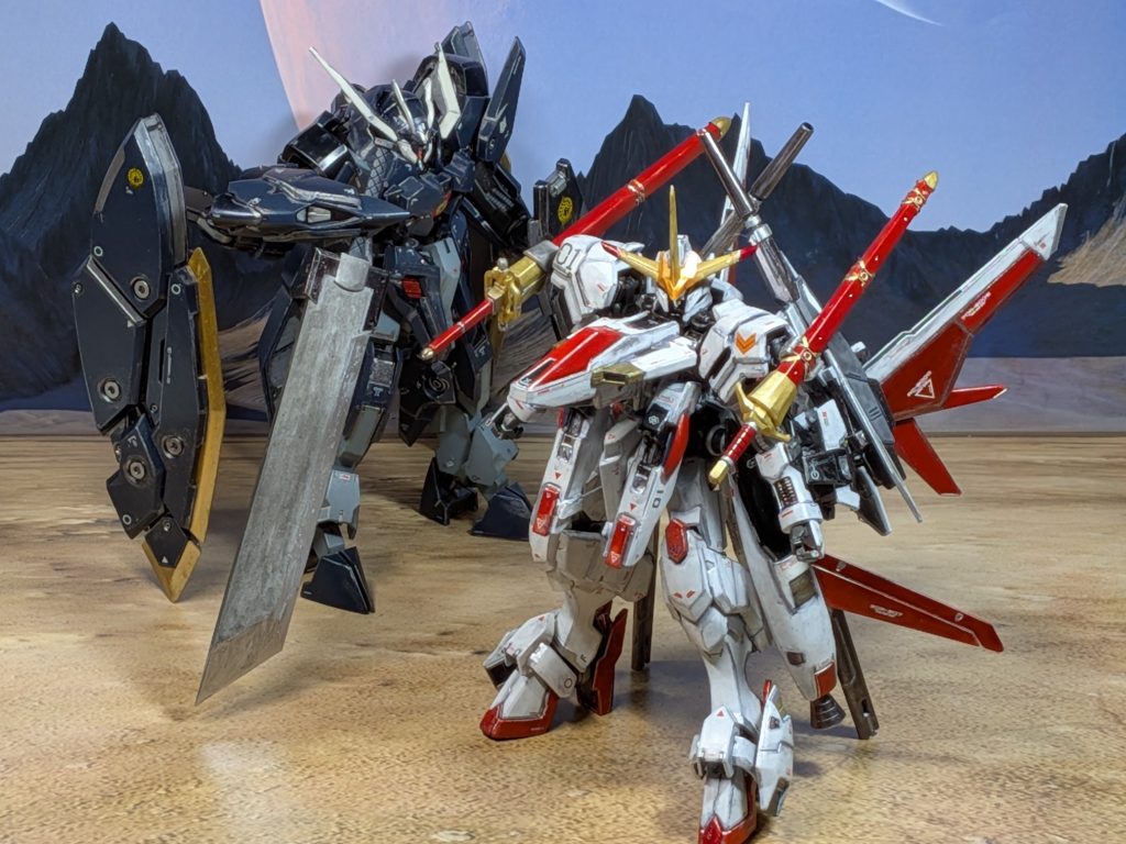 使ったキットHG　ガンダム・端白星オプションパーツセット　ビルドブースターセットHGガンダム・ザガン
