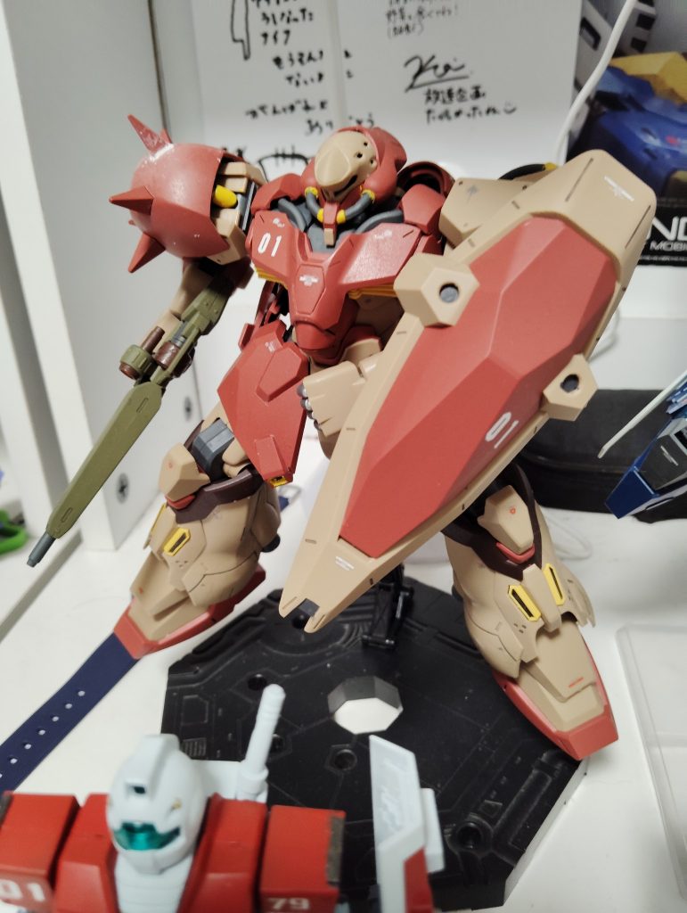 メッサー F 01型です。部分塗装、水転写式デカール、トップコート仕上げです。