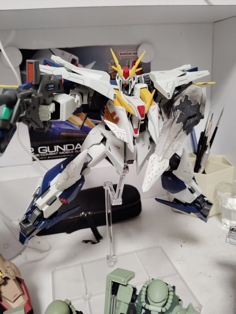 (全塗装)クシィガンダムキルケーバ―ジョンです。塗装期間まさかの3日(zaku-kao10)自分でもしんじられません。(zaku-kao4)これで終わります。