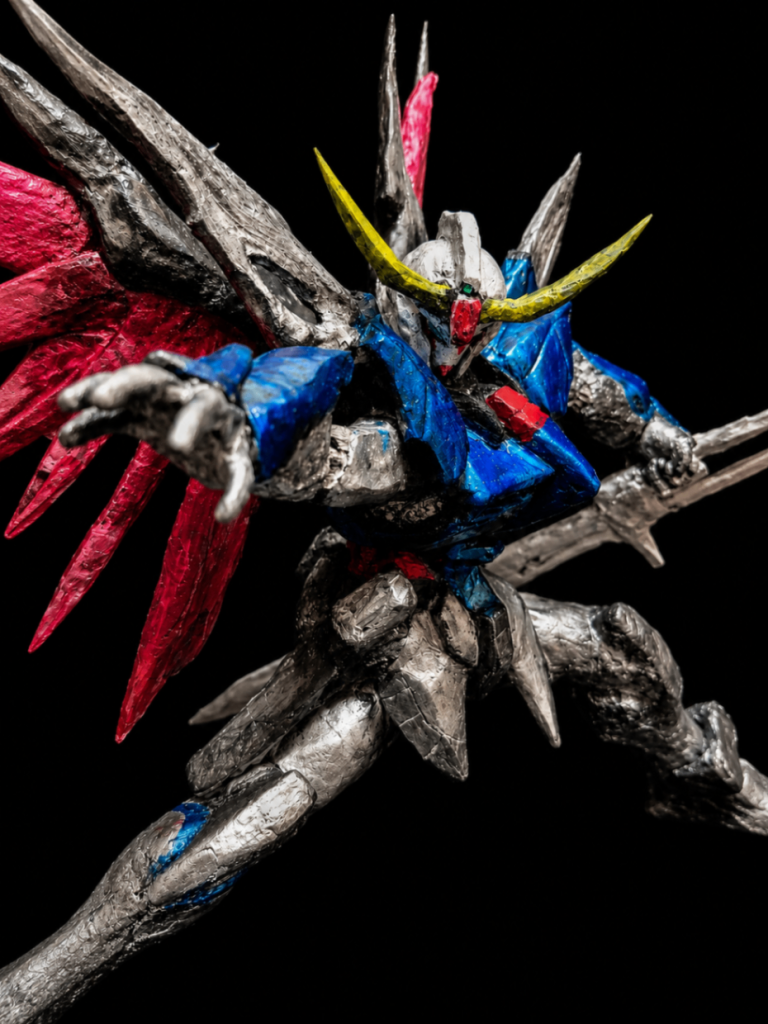 100均石粉粘土フルスクラッチ｜デスティニーガンダム