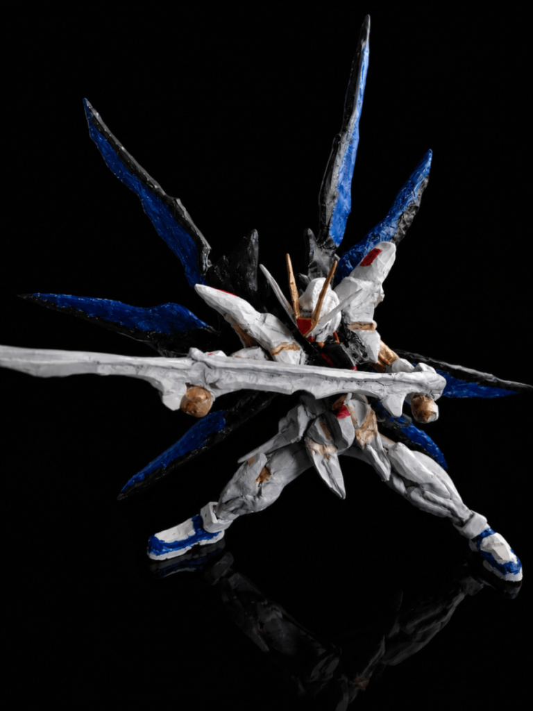 100均石粉粘土フルスクラッチ｜ストライクフリーダムガンダム
