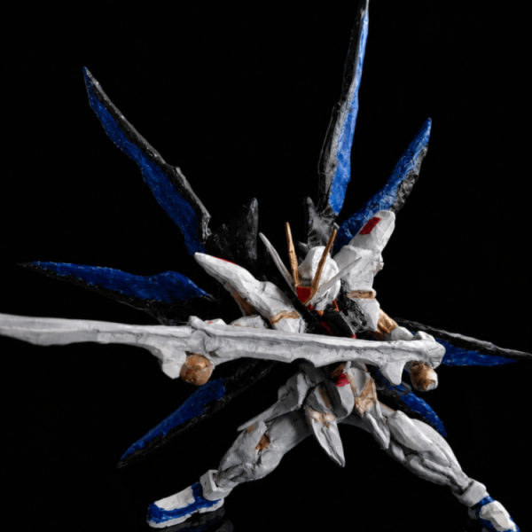 100均石粉粘土フルスクラッチ｜ストライクフリーダムガンダム