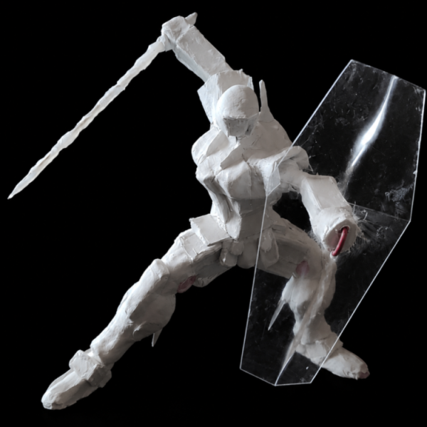 100均石粉粘土フルスクラッチ｜RX-78-2ガンダム進捗③