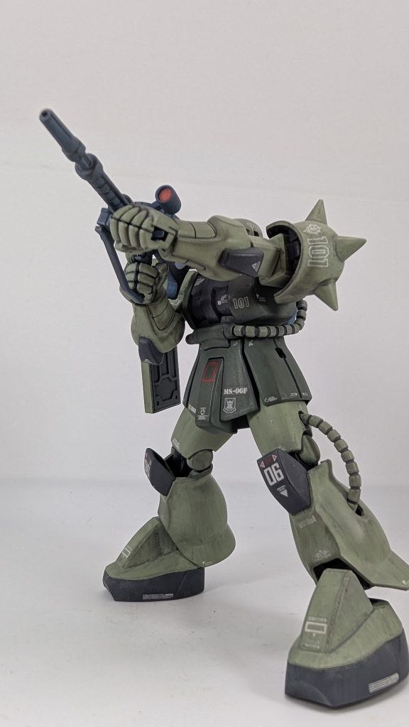 勇ましいデニム曹長のザク！…かな🤩デニム機縛りでやるとザクマシンガンしか武器が無い（笑）