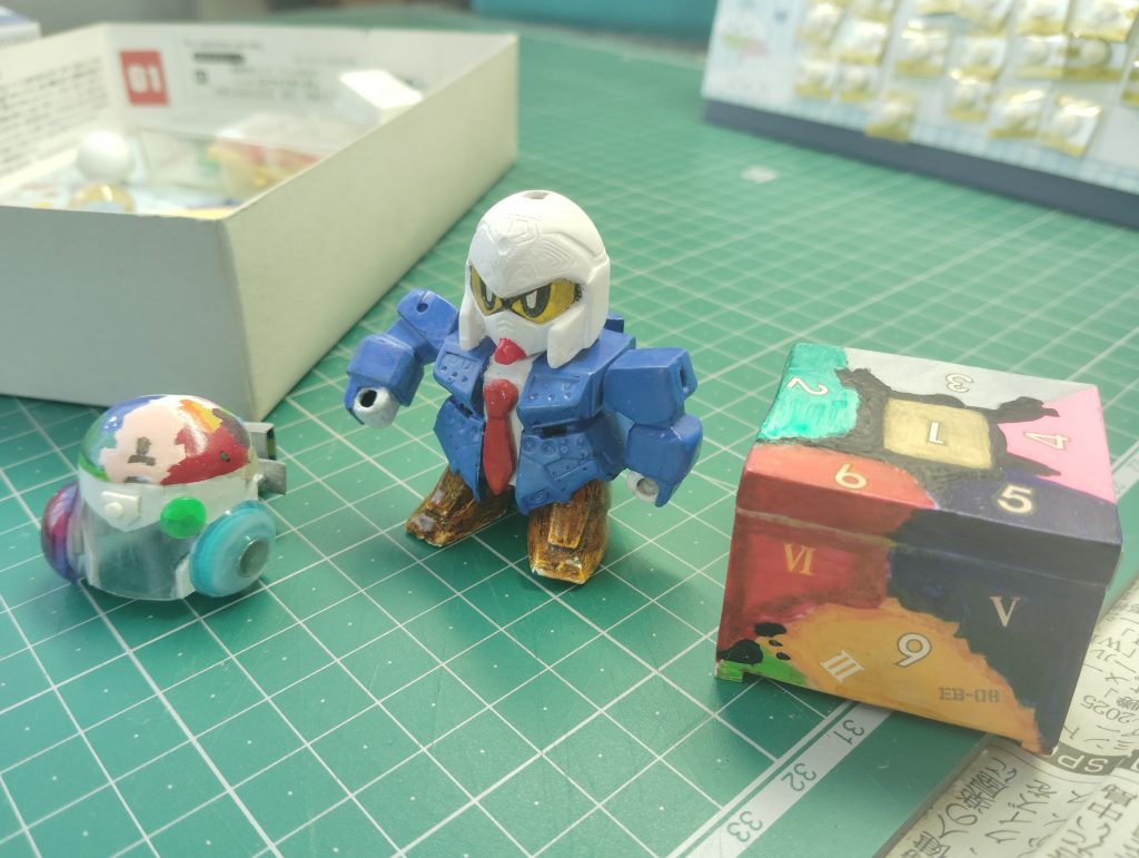 作品名：オリジナルは受けが悪いのか？<p>だとしても辞めない だって面白いんだもん 自分のガンプラはその程度でいいです😊</p>
