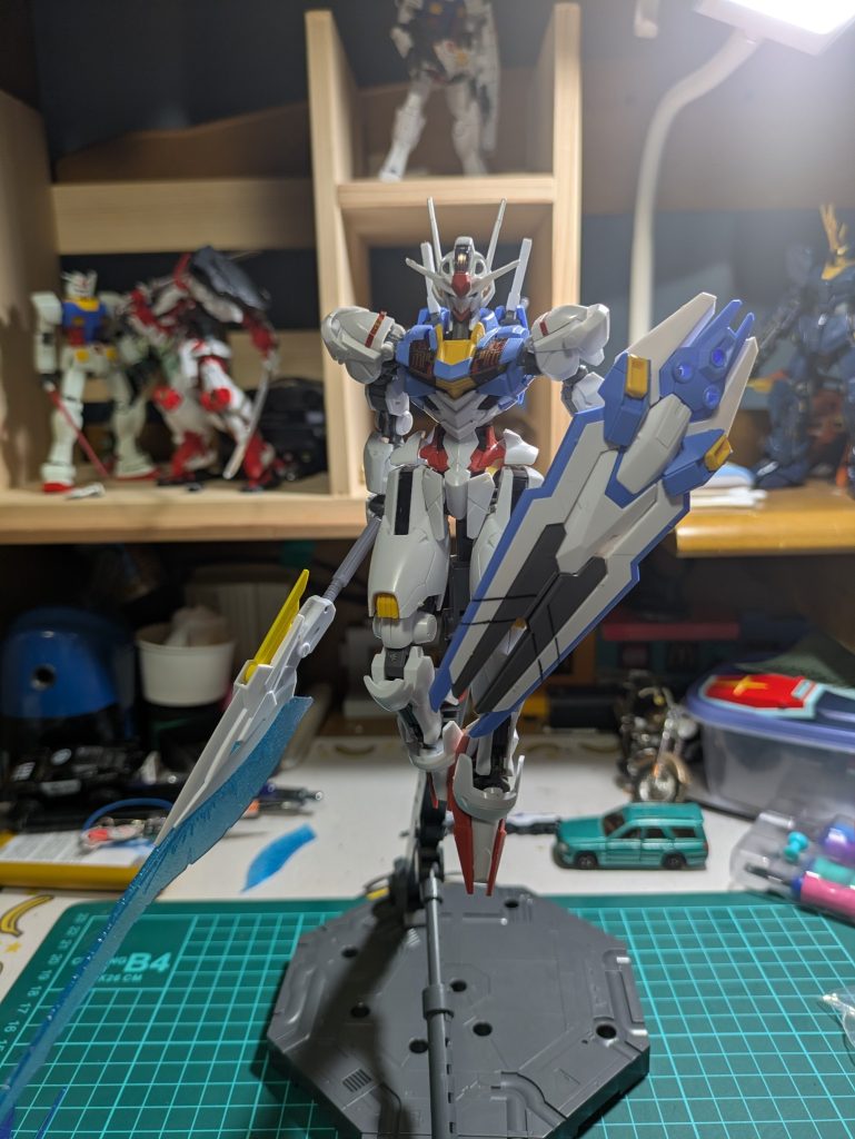 ガンダムリヴランスヘブンのビームランスをマイフリとエアリアルに持たせてみました。–2枚目/制作者：かいがら