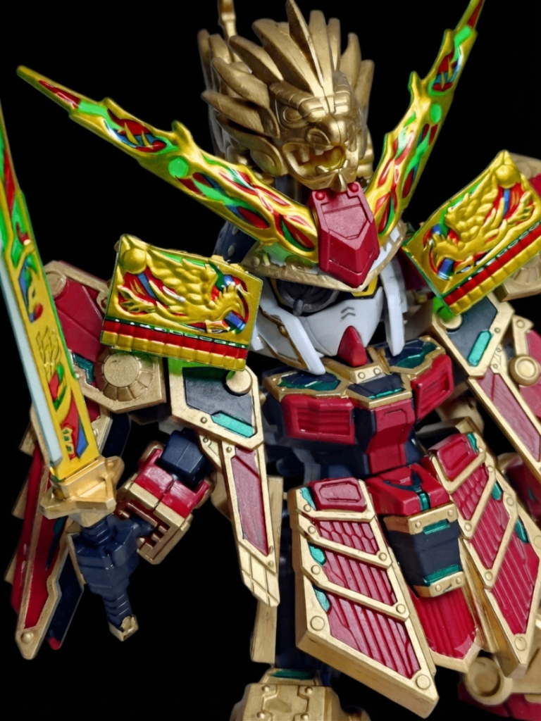 隠密エアリアルのパーツを追加することで懐かしの農丸を再現できるのは良いですね。昔のBB戦士オマージュの良いギミックだと思います。