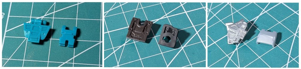 特にいじるところはなかったのでそのまま作る予定でしたが、結局全塗装しました元のカラーを変えないようにグリーンはクリスタルカラー ターコイズグリーンを上から、ブラックはスターブライトアイアン、シルバーはプレミアムメッキシルバーで全体的にキラキラに