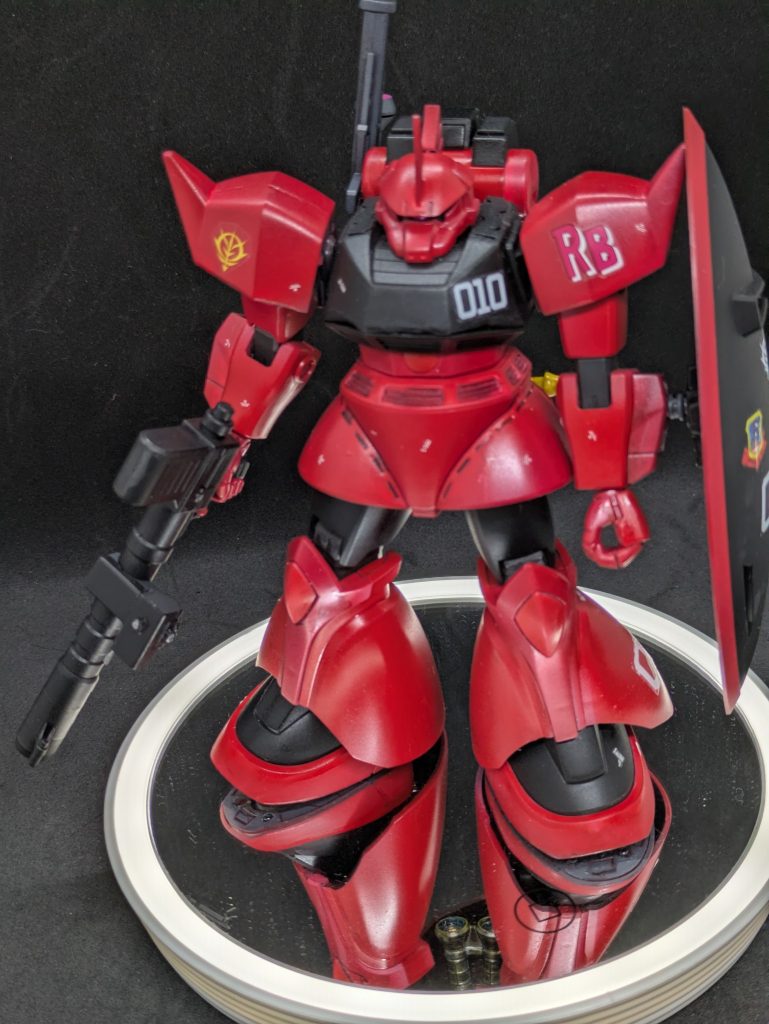 【キットについて】HGUCシャアゲルにB型のランドセルとロケットランチャーが付いただけですね（爆）。HGUCシャアゲルがコレじゃない、と思う方は同様の改修が必要です。私は例によってそのまま組んだだけです。（この武装だけオプションで販売してくれないかなー）