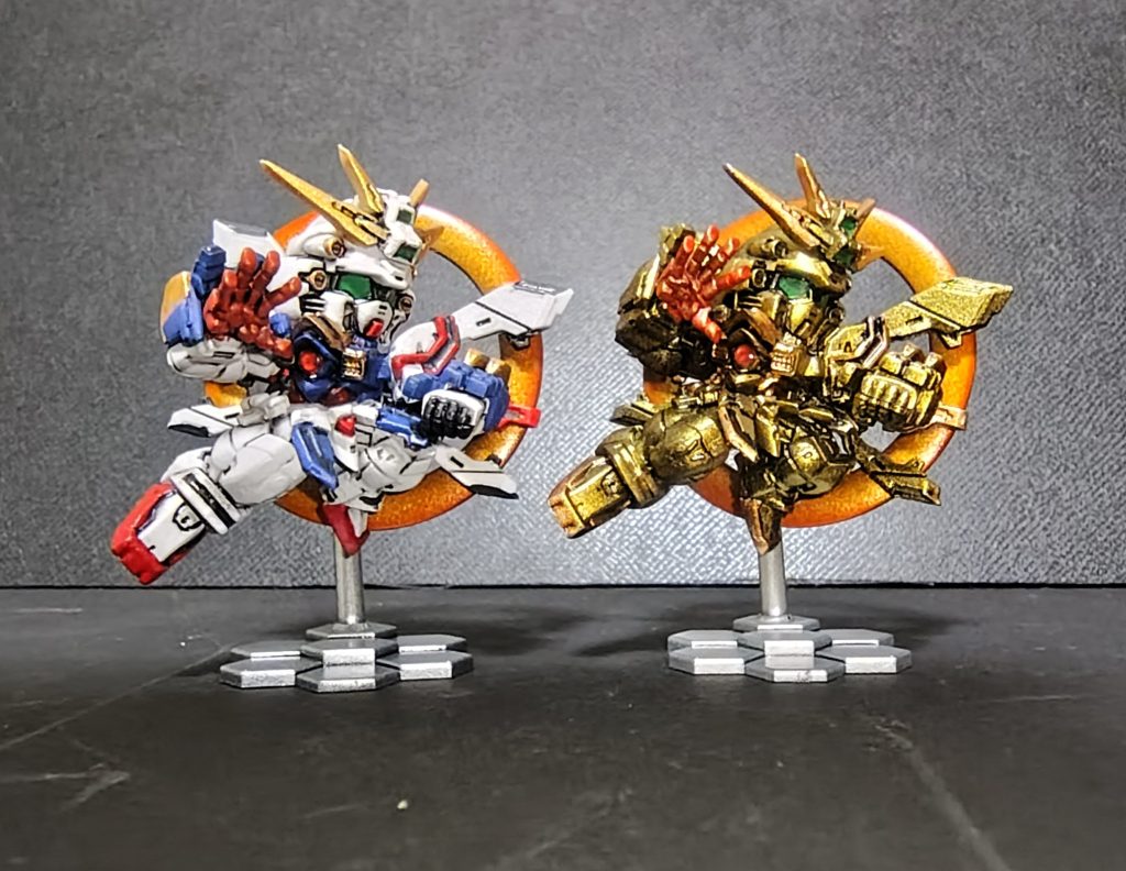 ゴッドガンダムはあまり良く知らないのですが検索すると金色が出てきたので作りました（笑）