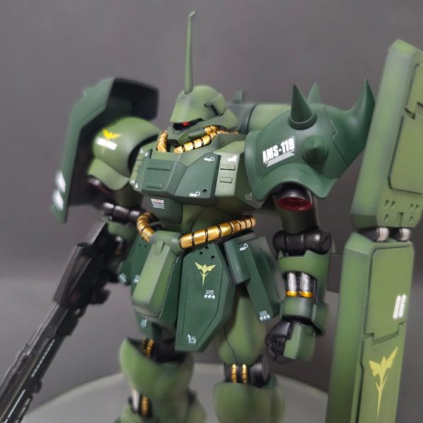 HG ギラ・ドーガ 黒立ち上げ グラデーション塗装