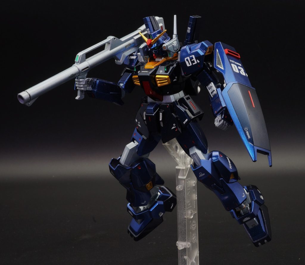 HGUC 1/144 ガンダムMk-II（ティターンズ仕様）メタリック塗装–3枚目/制作者：あるむ