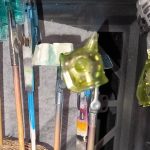 クリアイエローとクリアグリーンを混ぜてクリア黄緑に