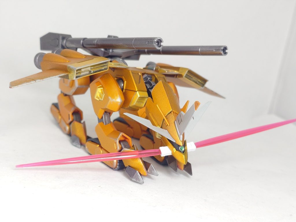 【全塗装メタリックの砂漠の虎】ラゴゥ モノアイ改造–6枚目/制作者：ライカ