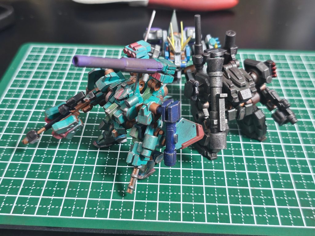 【マーカーテスト】モビルワーカー R32 スナイパーカスタム& A70 フルアーマー仕様 【オリジナル機体】