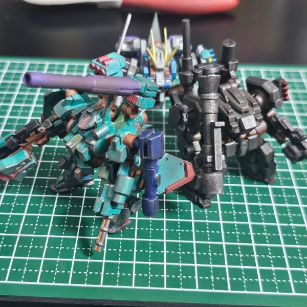 【マーカーテスト】モビルワーカー R32 スナイパーカスタム& A70 フルアーマー仕様 【オリジナル機体】