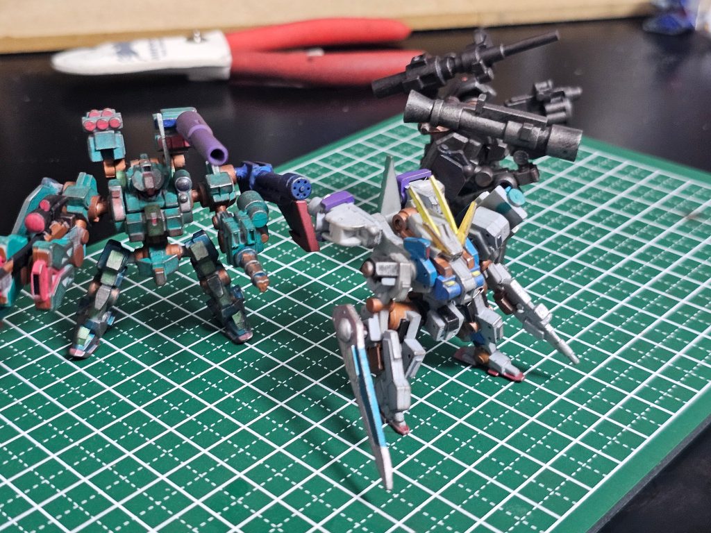 【マーカーテスト】モビルワーカー R32 スナイパーカスタム& A70 フルアーマー仕様 【オリジナル機体】–3枚目/制作者：さちお@sachi2024