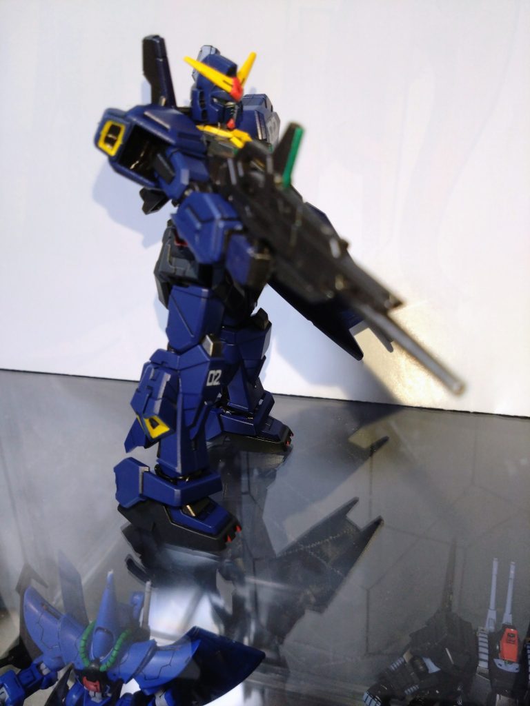 Gフレーム　ガンダムMk-II(ティターンズ仕様)–7枚目/制作者：基本筆塗り部分塗装仕様