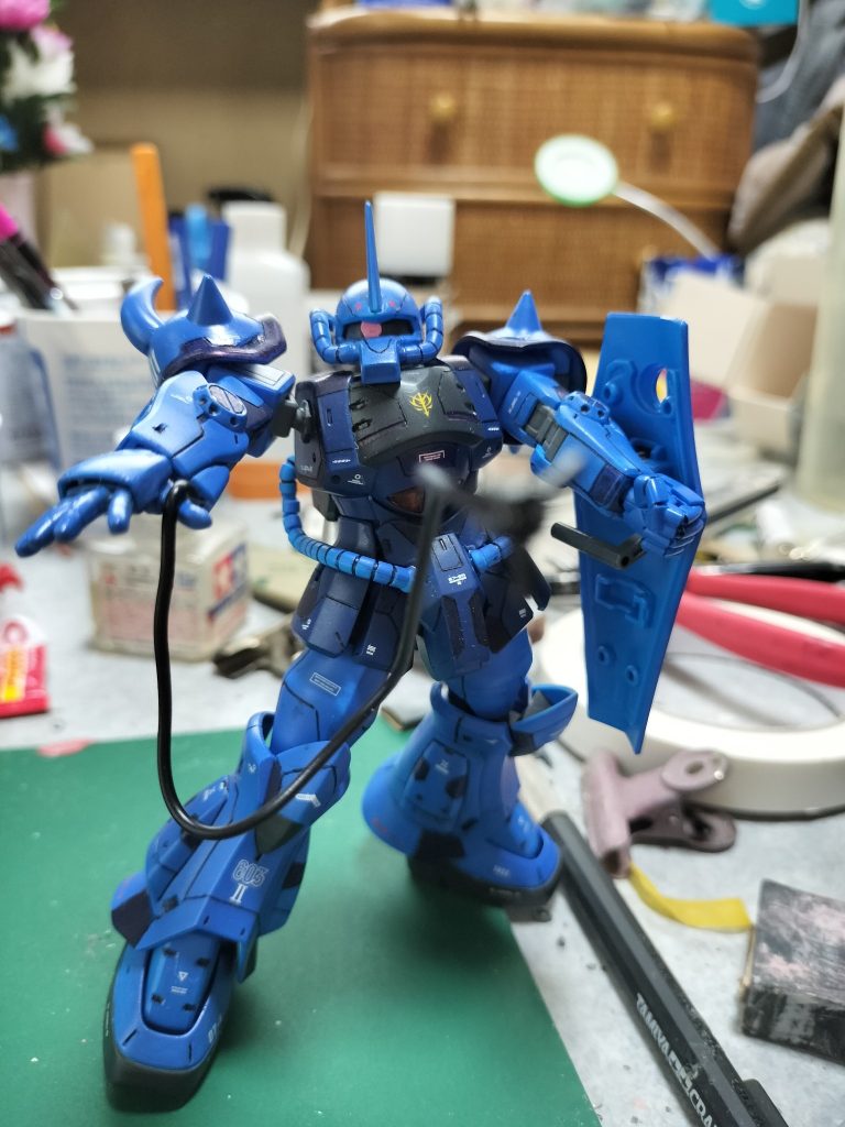 画像ボケたけど、ヒートロッドはグフカスタム流用。