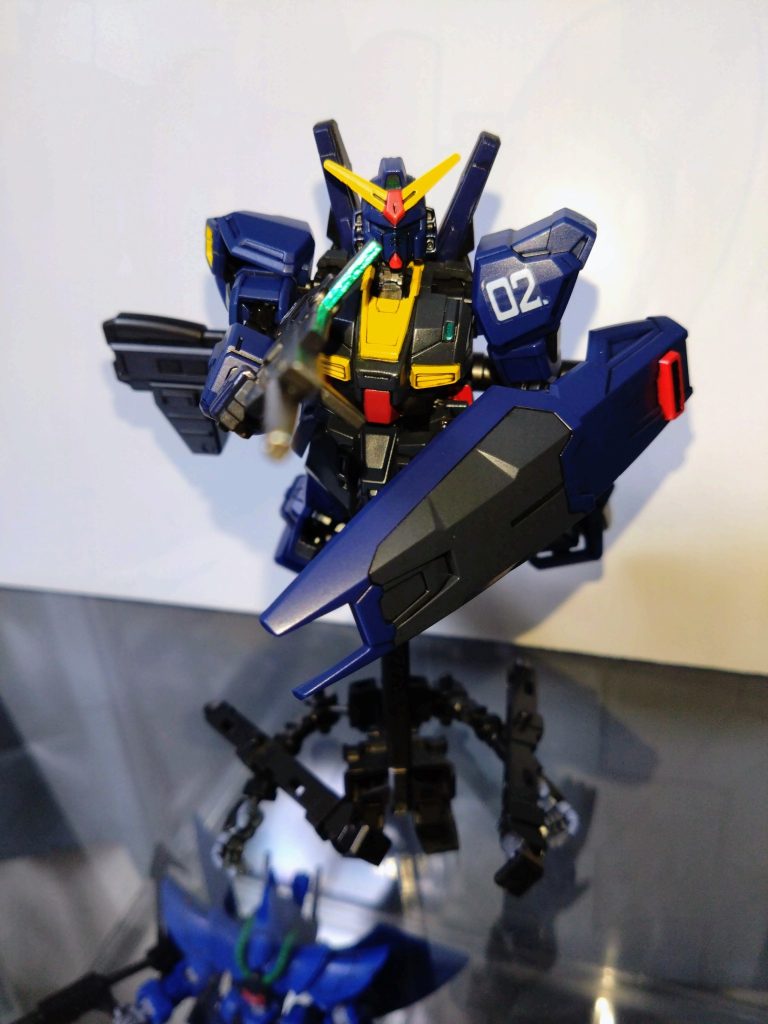 Gフレーム　ガンダムMk-II(ティターンズ仕様)–4枚目/制作者：基本筆塗り部分塗装仕様