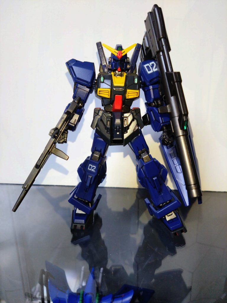 Gフレーム　ガンダムMk-II(ティターンズ仕様)–6枚目/制作者：基本筆塗り部分塗装仕様