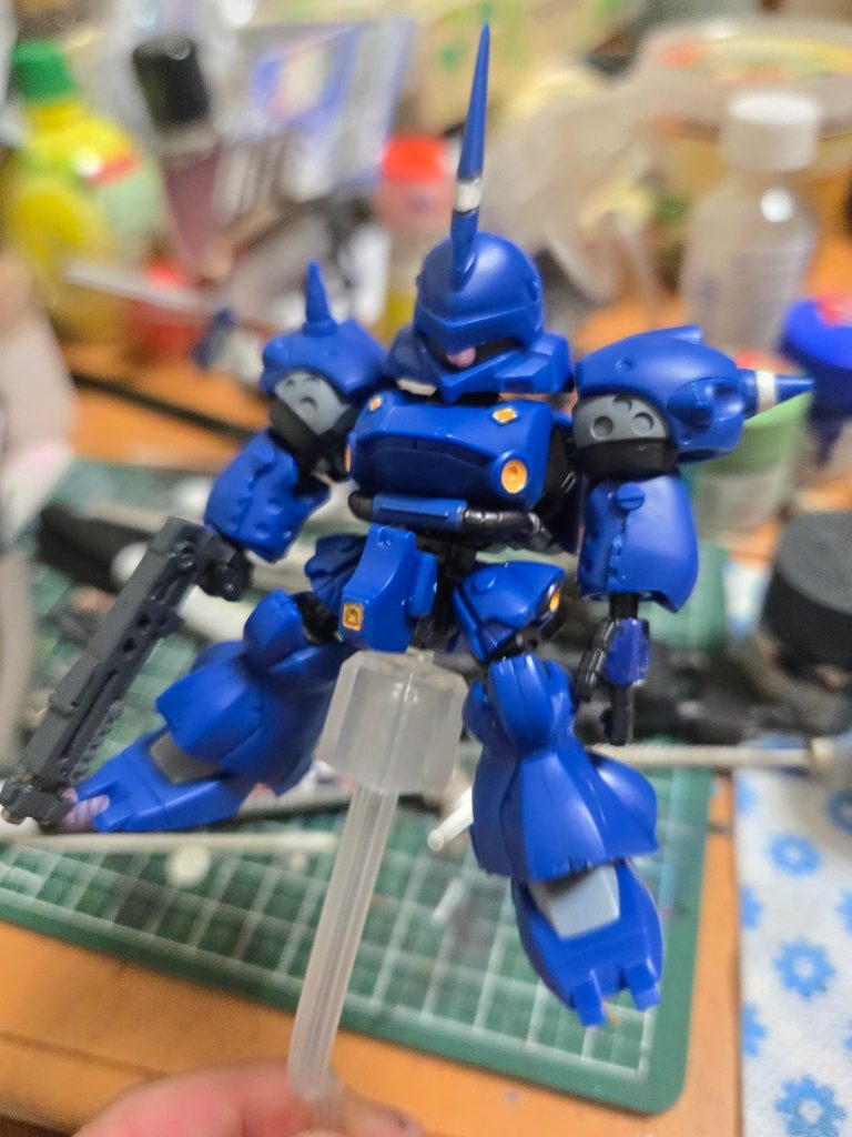 足りてない箇所の部分塗装ちなみに左の開き手はGフレームから流用です💦ちょっと削って合わしてます同弾のジムスナには開き手付いてるのになぁ&nbsp;